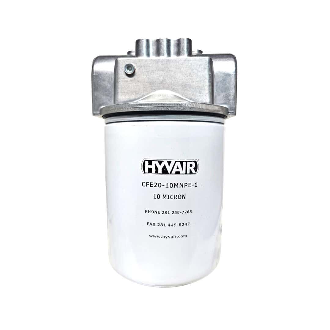 Hyvair filter element with head assembly, 10 micron, for hydraulic filtration systems. — islandhydraulicsupply.com