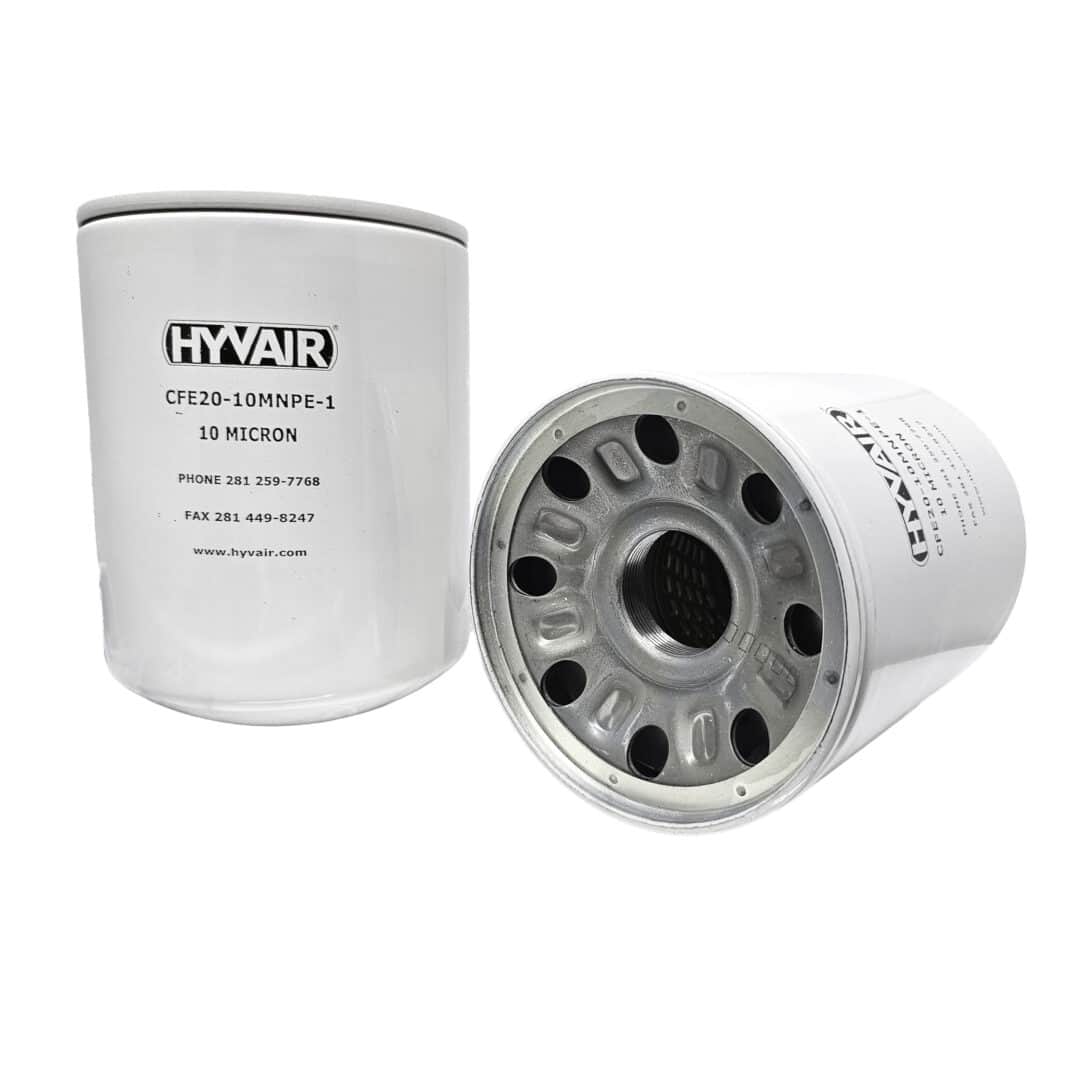 Hyvair spin-on filter element, 1.25" diameter, 10 micron rating, for hydraulic filtration. — islandhydraulicsupply.com