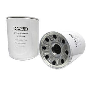 Hyvair spin-on filter element, 1.25" diameter, 10 micron rating, for hydraulic filtration. — islandhydraulicsupply.com
