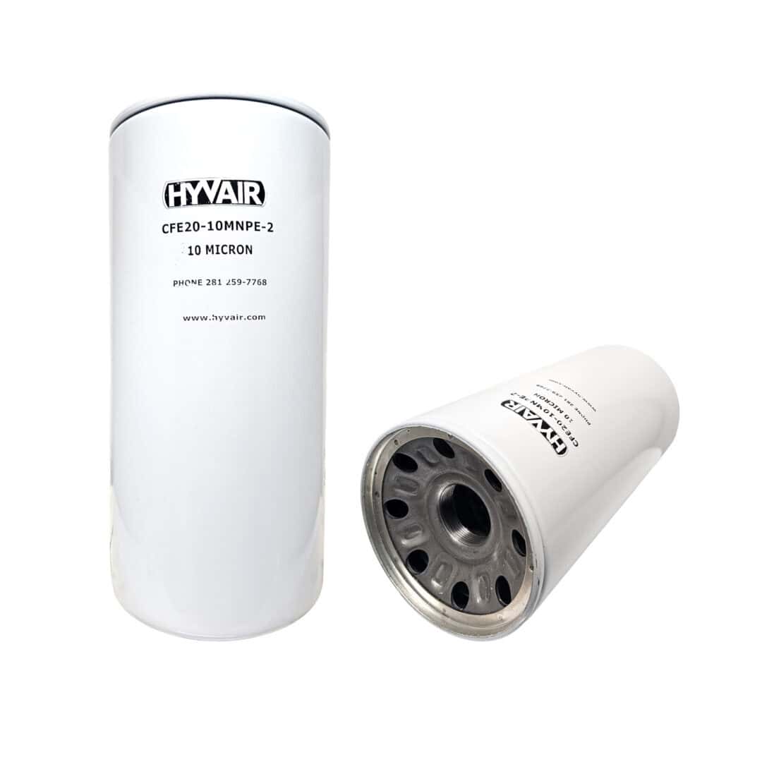 Hyvair spin-on filter element, 1.25" diameter, 10 micron rating, for hydraulic filtration. — islandhydraulicsupply.com