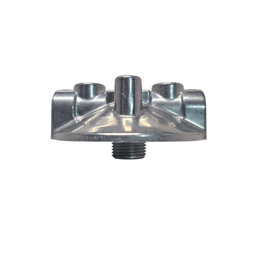 Hyvair filter head 3/8" NPT, compact hydraulic filter component for fluid systems. — islandhydraulicsupply.com