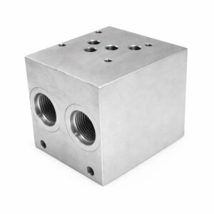 Hyvair manifold with relief, aluminum, 4 station, for hydraulic systems, includes port threads and 4. — islandhydraulicsupply.com