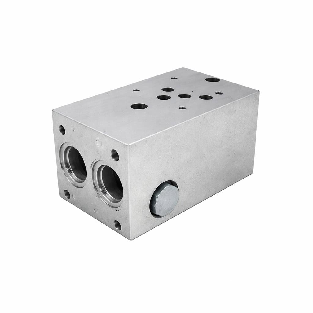 Hyvair standard manifold aluminum MD05-1S-10AB-12PT-C, 1 station, for hydraulic systems. — islandhydraulicsupply.com
