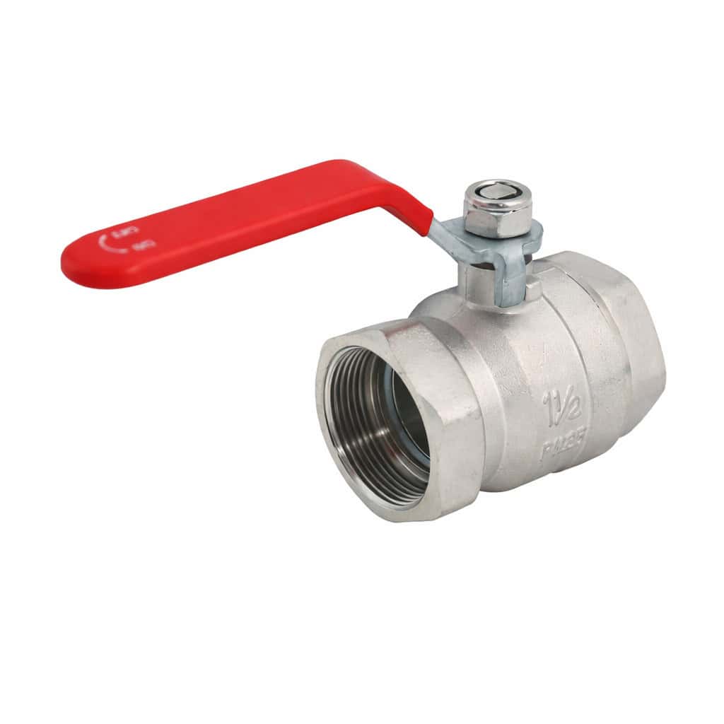 Brass ball valve BBV-24FP, 1 1/2" NPT, full port, manual operation, corrosion-resistant. — islandhydraulicsupply.com