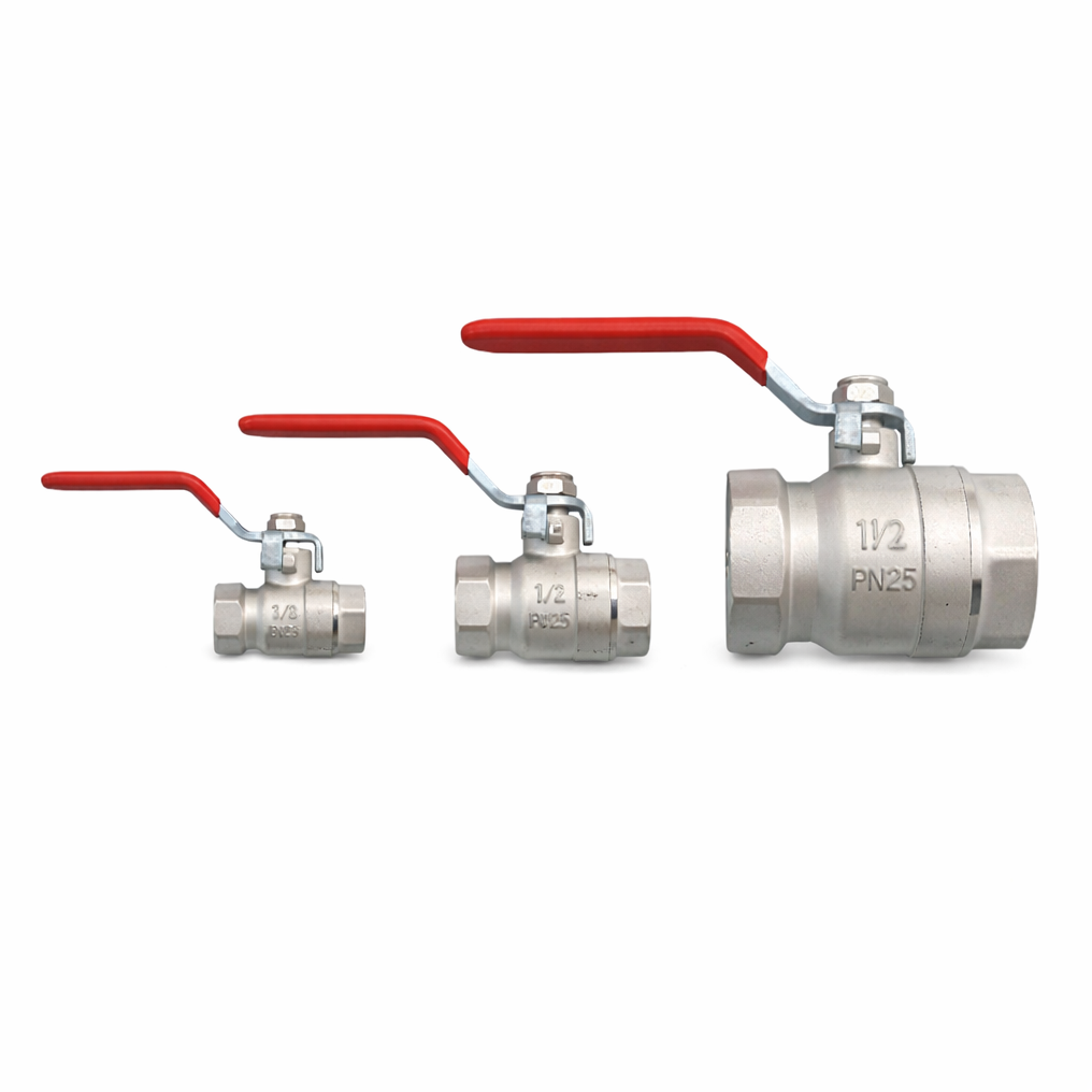 Brass Ball Valves 1/4" - BBV-4FP at Island Hydraulic Supply | 2 Ball Valvess