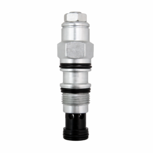 Hyvair cartridge counterbalance valve with adjustment screw and threaded cartridge body