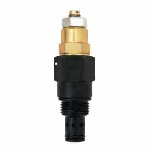 Hyvair cartridge needle valve with brass adjustment knob and threaded cartridge body