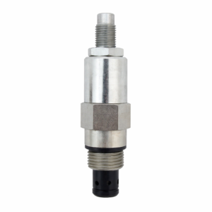 Hyvair bi-directional cartridge solenoid valve with threaded cartridge body and coil mounting stem