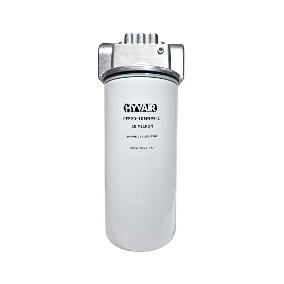 Hyvair spin-on filter element with head assembly, 1.25 inch, 10 micron, for hydraulic filtration. — islandhydraulicsupply.com