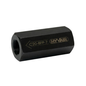 Hyvair inline check valve C20-8FP-7, NPT port, 1/2 inch size, for hydraulic systems. — islandhydraulicsupply.com