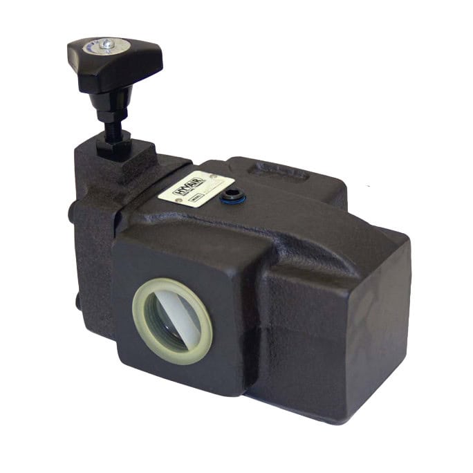 Hyvair pilot operated relief valve POR20-20FP-3K, 20 GPM, 3000 PSI, adjustable pressure. — islandhydraulicsupply.com