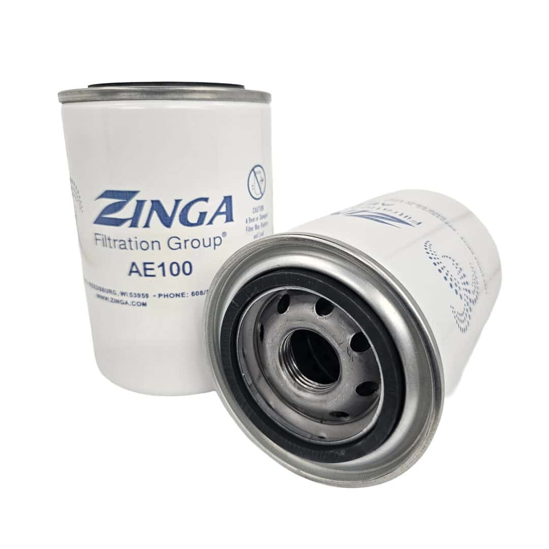 Zinga AE100 hydraulic filter, spin-on type, 10 micron rating, for hydraulic systems. — islandhydraulicsupply.com