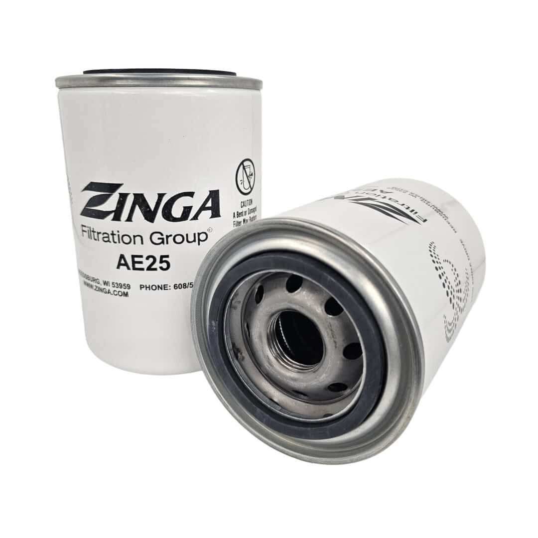 Zinga AE25 hydraulic filter, spin-on type, 25 micron rating, for hydraulic systems. — islandhydraulicsupply.com