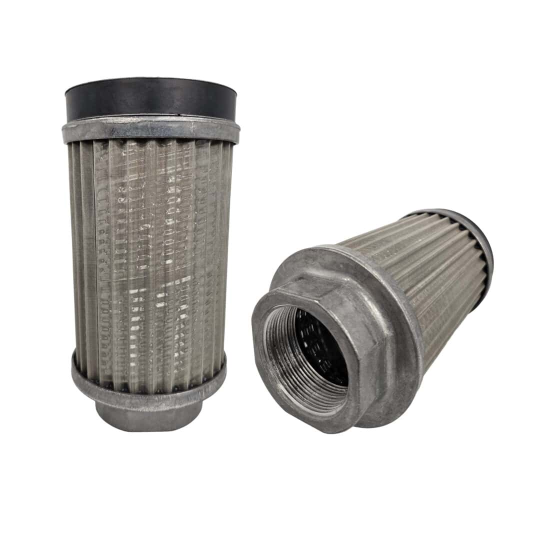 Hyvair hydraulic strainer SS20000M1A, 20000 micron rating, for filtration systems. — islandhydraulicsupply.com