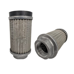 Hyvair hydraulic strainer SS20000M1A, 20000 micron rating, for filtration systems. — islandhydraulicsupply.com