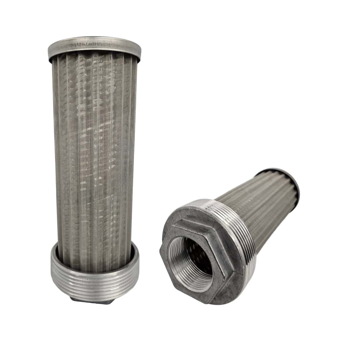 Zinga TF153000 hydraulic strainer, 30-micron filtration, threaded connection, for hydraulic systems. — islandhydraulicsupply.com