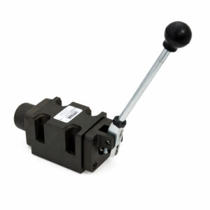 Hyvair hydraulic valve with lever handle, model number not specified, for industrial control. — islandhydraulicsupply.com