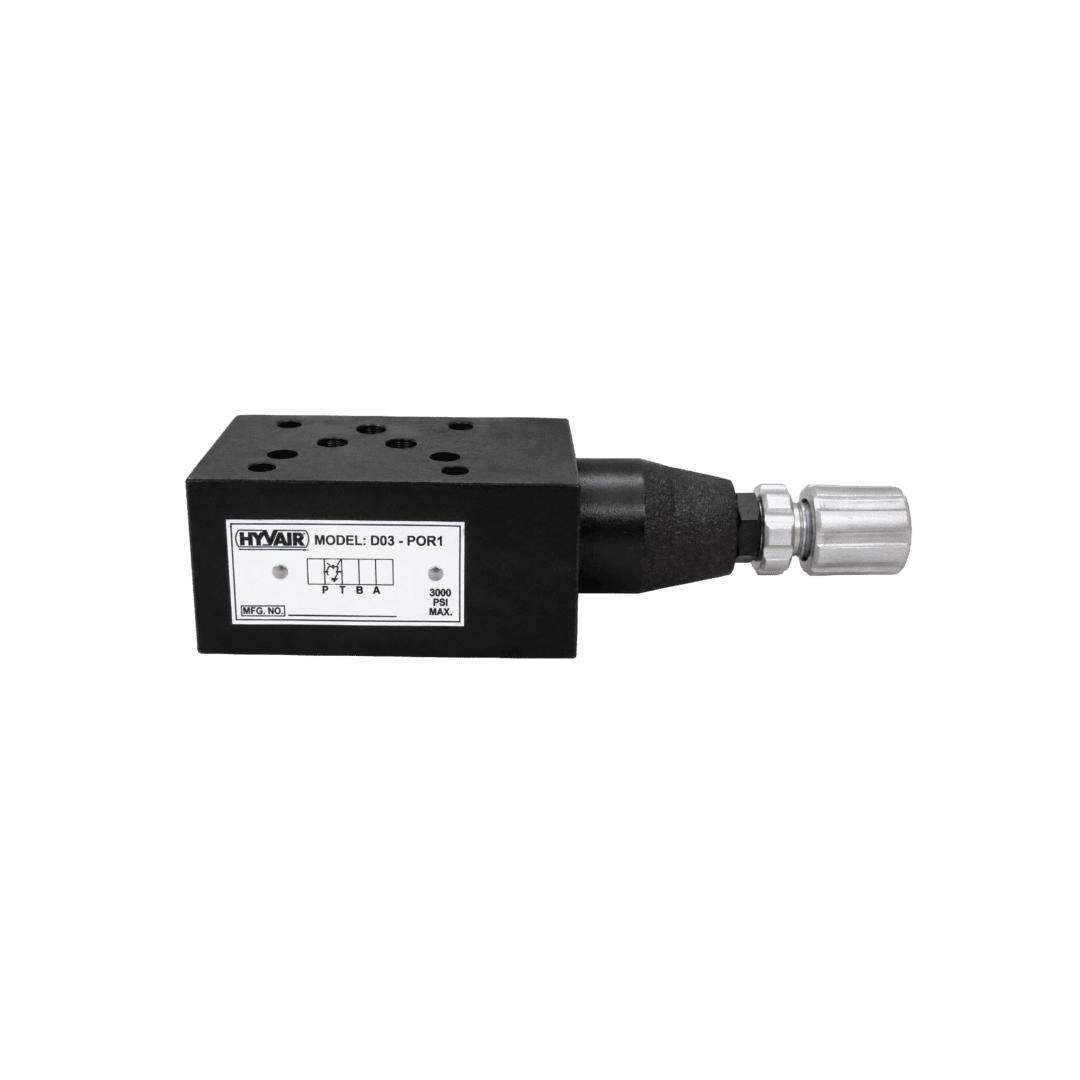 Hyvair D03-P01 double solenoid valve, electrical box type, 24 VDC, 1/4" NPT ports, 150 PSI. — islandhydraulicsupply.com