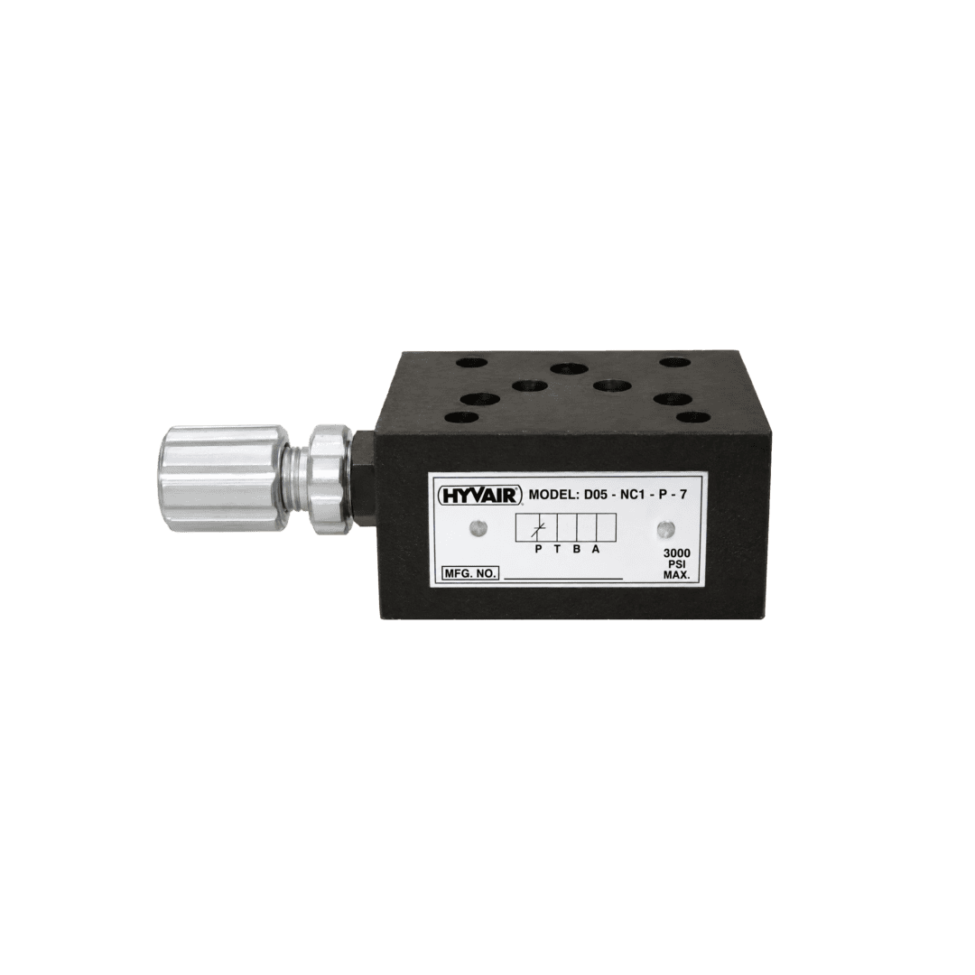 Hyvair D05 double solenoid directional valve, electrical box type, 24 VDC, 3,000 PSI, ISO 4401-03-04. — islandhydraulicsupply.com