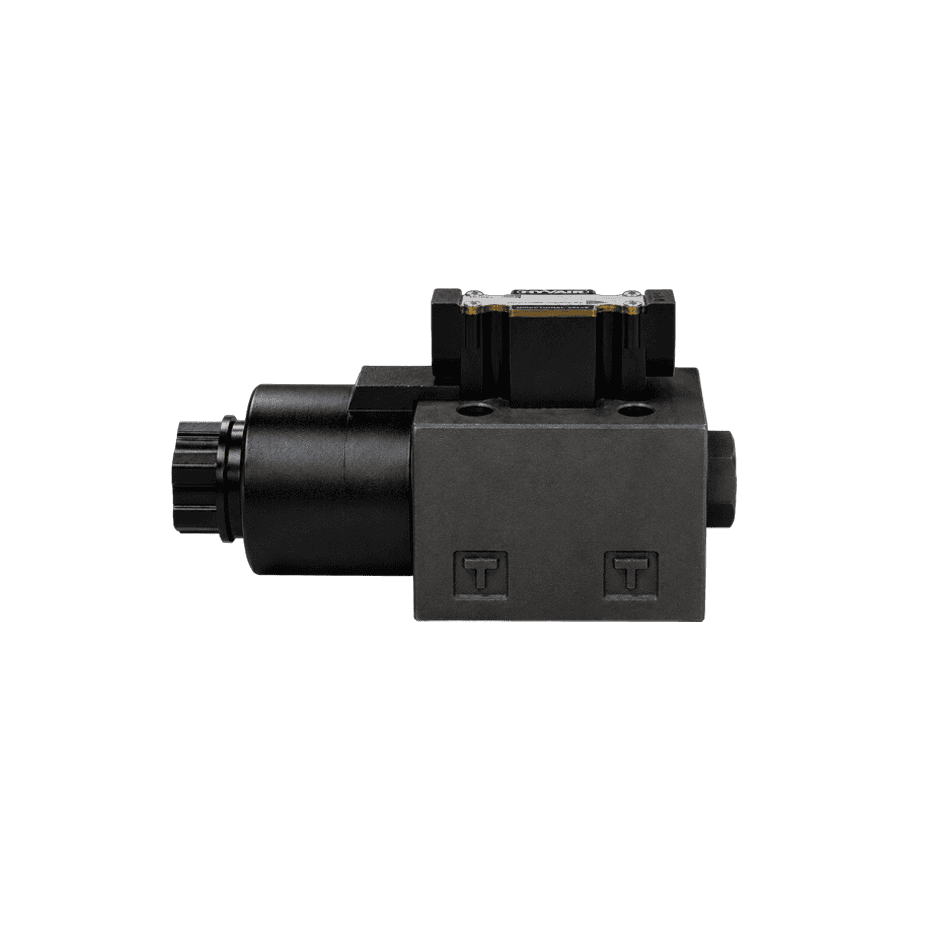 Hyvair solenoid valve PV16-3K-2BK-2, 16 GPM, 3000 PSI, NPT ports, 24 VDC. — islandhydraulicsupply.com