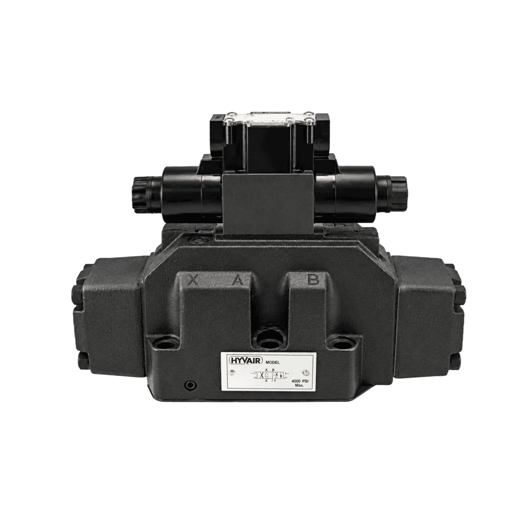 Hyvair hydraulic valve PCP16-3K-2BK-2, 16 GPM, 3000 PSI, SAE B port, 12 VDC. — islandhydraulicsupply.com