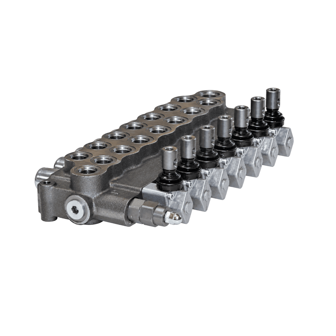 Hyvair manifold block, 8 port, 1/4" NPT, for hydraulic control systems. — islandhydraulicsupply.com