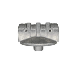 Zinga SF15025123456 spin-on filter head with 1-1/2 in NPTF ports, side view — islandhydraulicsupply.com