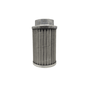 Zinga SS20000 suction strainer with 100 mesh wire cloth element, side view — islandhydraulicsupply.com