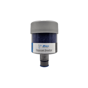 Zinga TT-2 desiccant breather with 1 in Sure-Fit connection, front view — islandhydraulicsupply.com