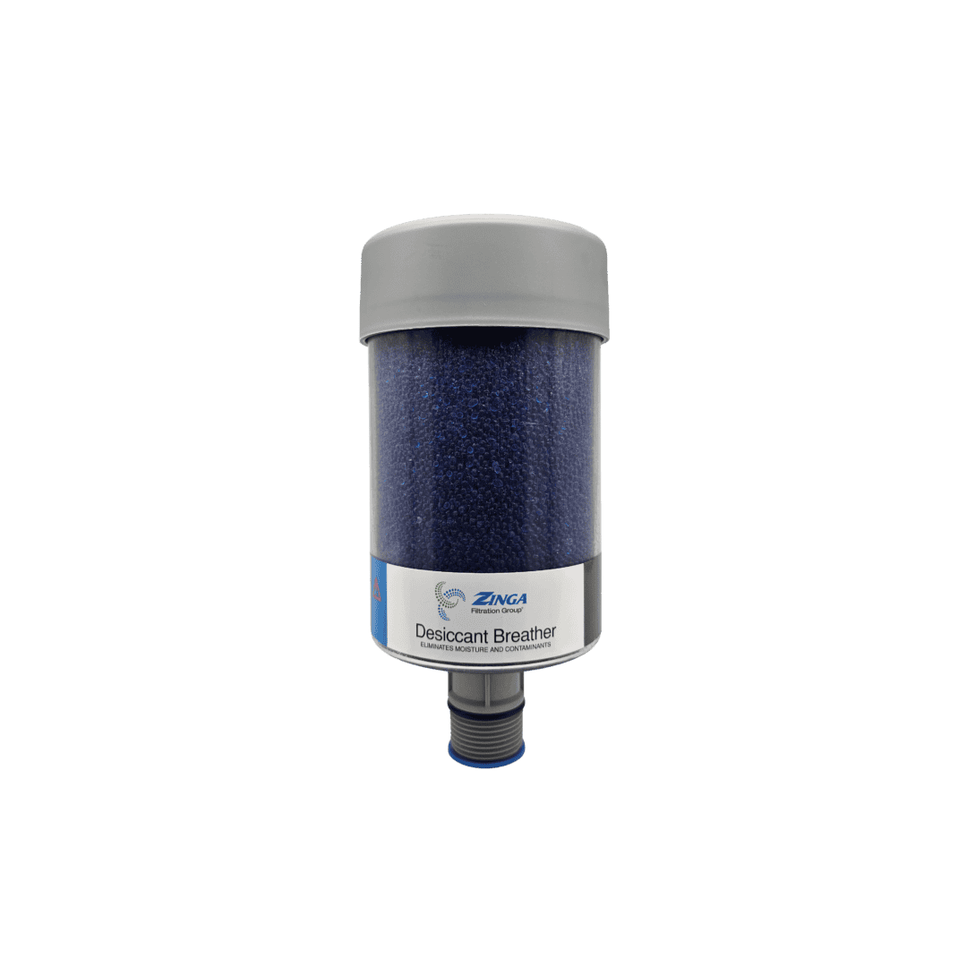 Zinga TT-3 desiccant breather with 1 in Sure-Fit connection, front view — islandhydraulicsupply.com