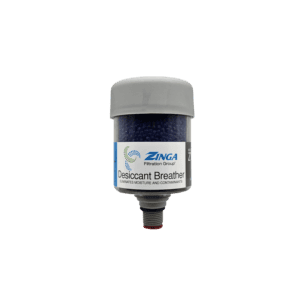 Zinga TT-BB desiccant breather with 3/8 in Sure-Fit connection, front view — islandhydraulicsupply.com